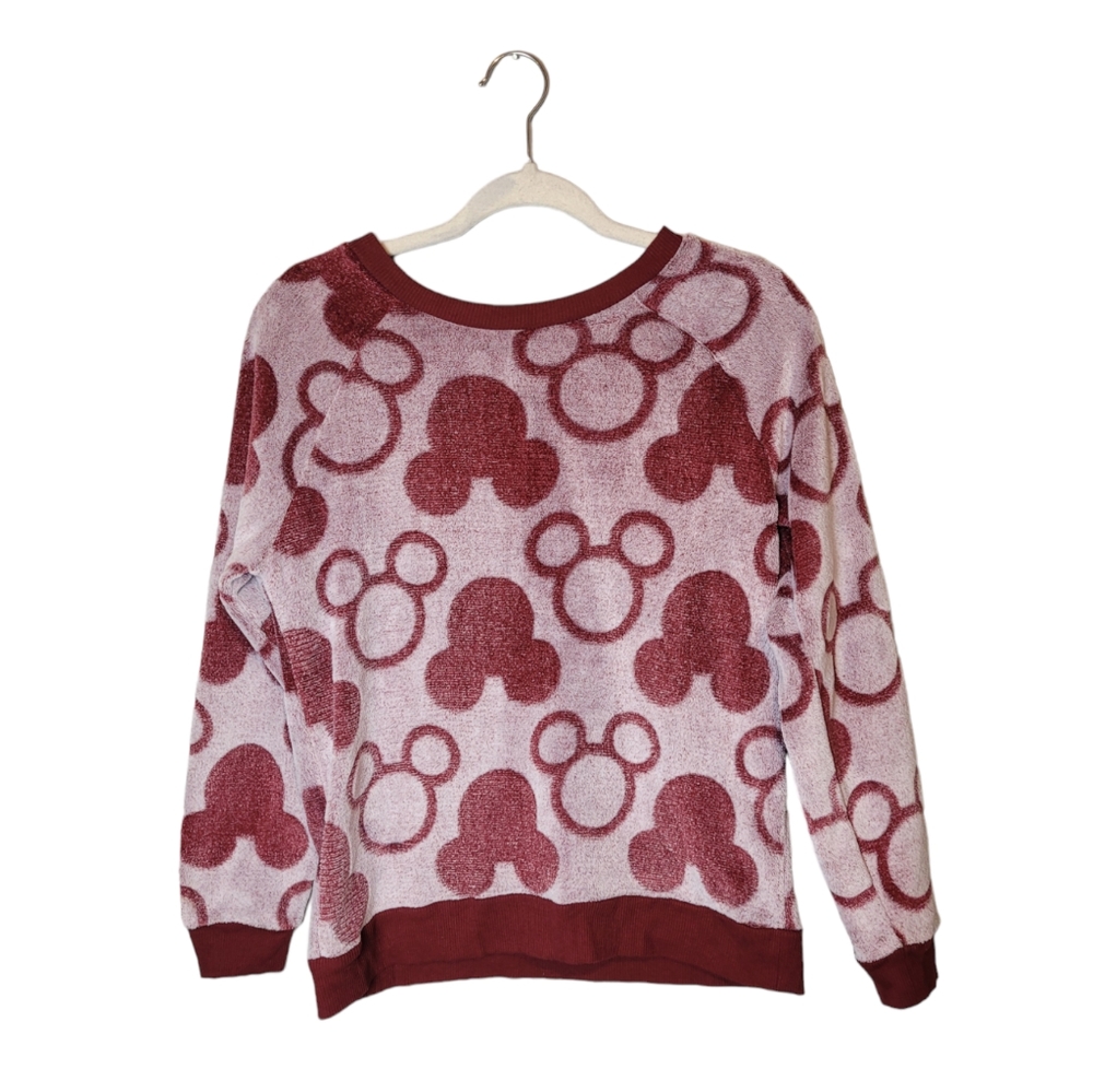 Mickey Mouse Pink Fleece Disney Pullover Size Small